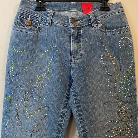 𝅺V Cristina Women’s Denim Jeans Size 4 - Picture 3 of 12
